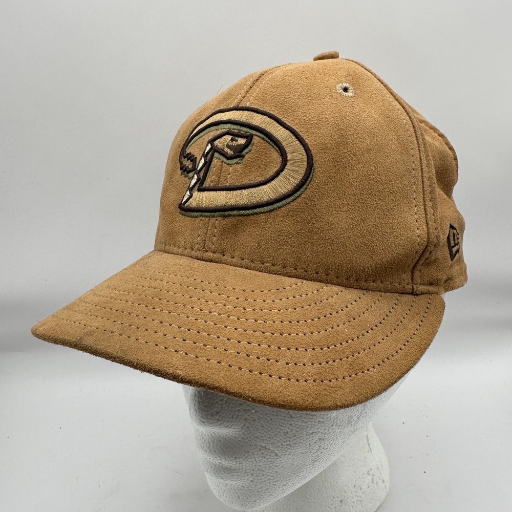 Arizona Diamondbacks New Era Baseball Cap Mens Size 6 7/8 Brown‎ MLB Fitted Hat